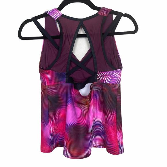 Nike Shift Layered Cross Back Tankini Multi Small - Picture 5 of 9